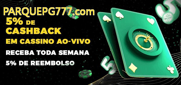 Promoções do cassino ao Vivo PARQUEPG777.com